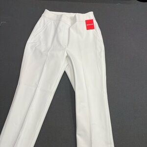 Spank white pull on straight leg pants tags attached never worn